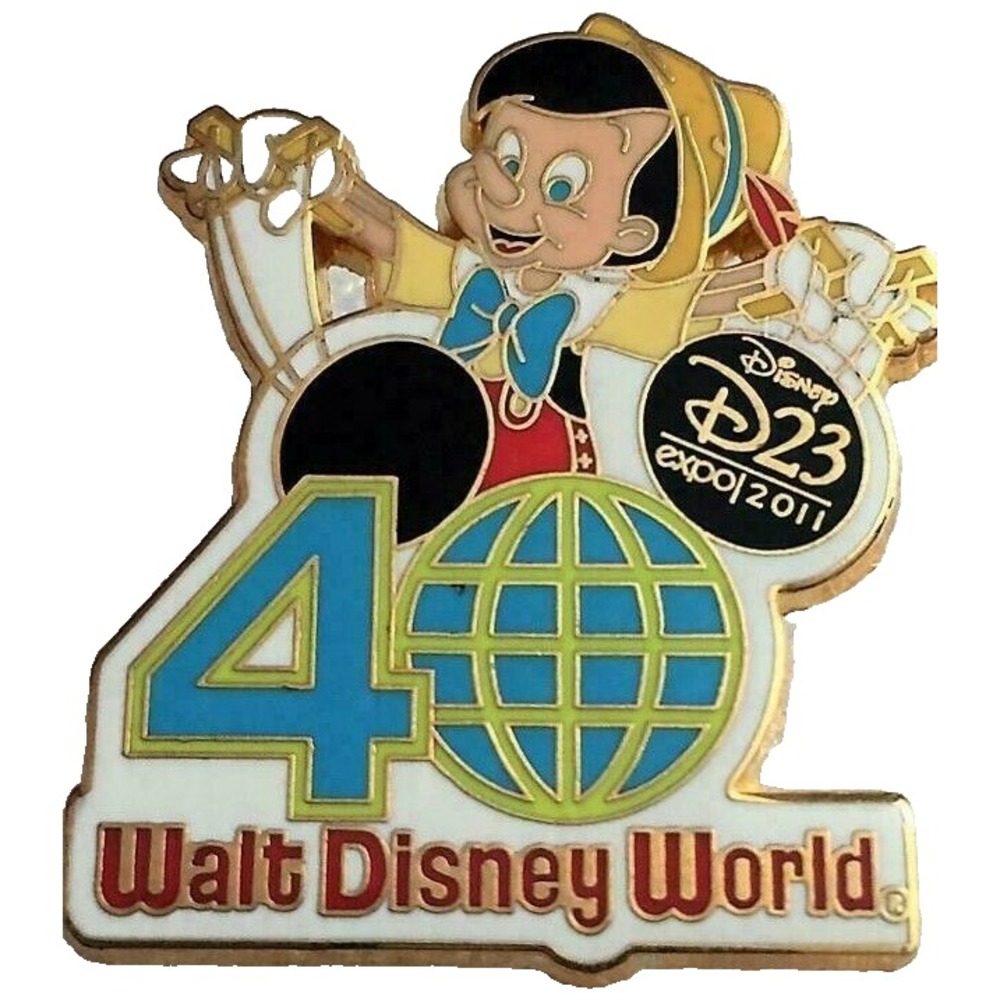 Pinocchio Disney Pin D23‎ 2011 Expo Walt World 40th Anniversary LR Mystery 85140